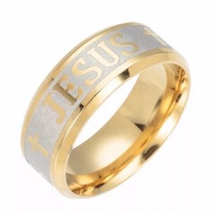 Size 13 Hypoallergenic Stainless Steel Jesus Ring NEW TUNGSTEN